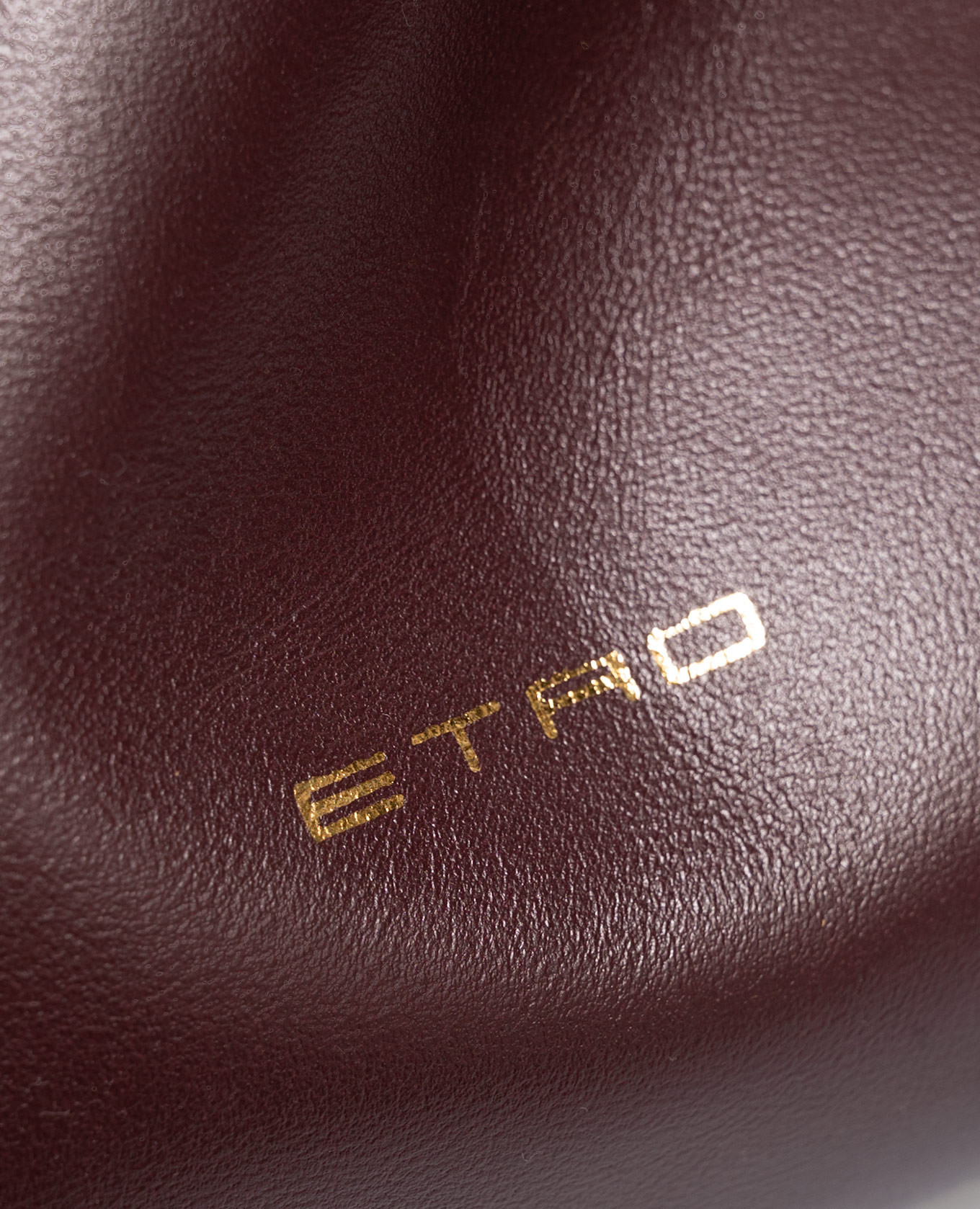 Burgundy leather pouch bag KALISPERA Etro 4