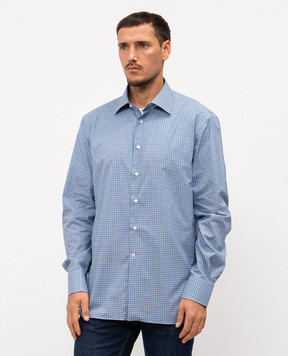 Stefano Ricci Blue checkered shirt MC003678L2420