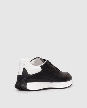 Alexander McQueen Black leather Sprint Runner sneakers 841162WIAHE