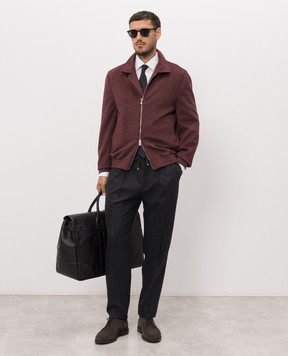 Brunello Cucinelli Dark gray wool pants M038PE1710