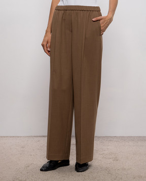 Peserico Brown wool pants P0480902660