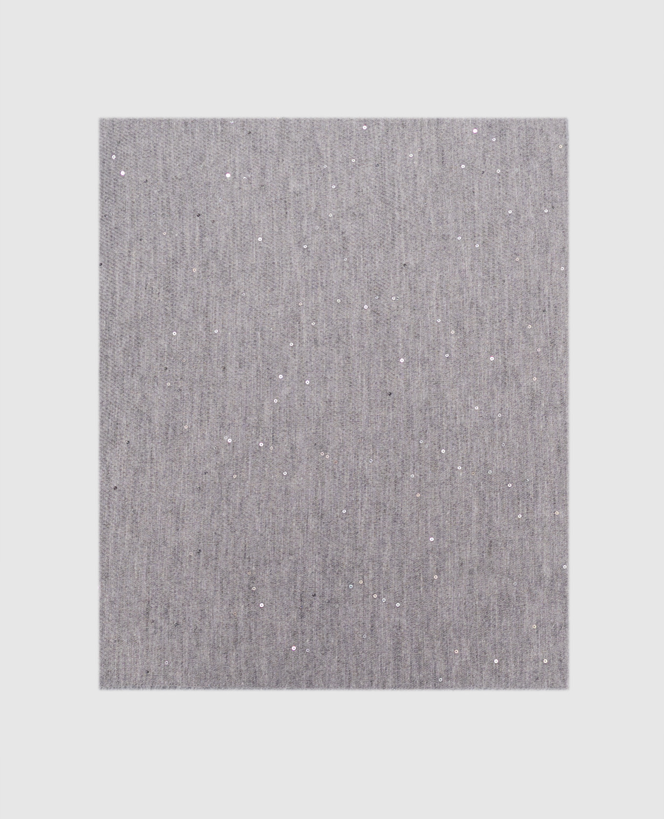 Gray scarf with sequins