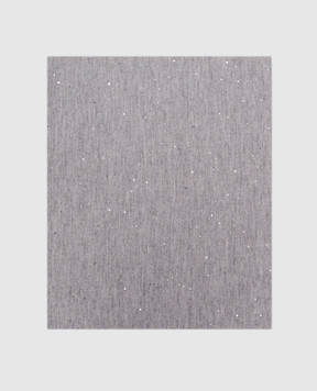 Peserico Gray scarf with sequins A31549C0CC889