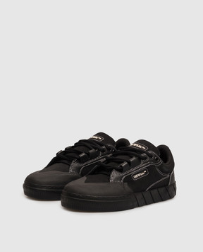 Off-White Black suede Vulcanized sneakers M296C9L001