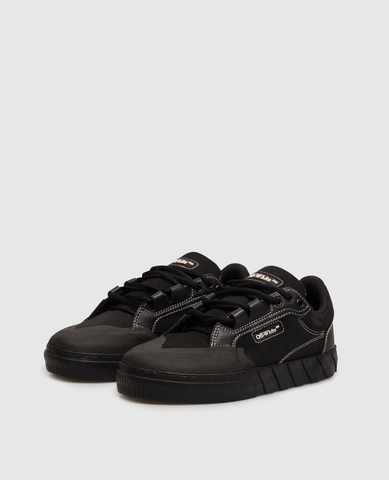 Black suede Vulcanized sneakers Off-White 2