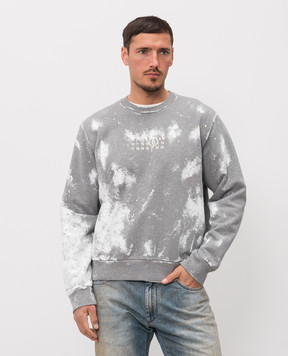 Maison Margiela MM6 Gray printed sweatshirt SH2GU0033S25337