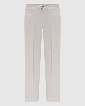 Stefano Ricci Gray wool and silk pants M1T6100212WK002U