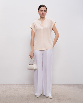 Peserico Pink silk top A0688907325