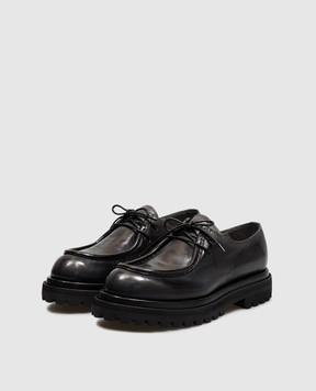 Officine Creative Wisal DD black leather derby shoes WISALDD125TCAVSUPERNER