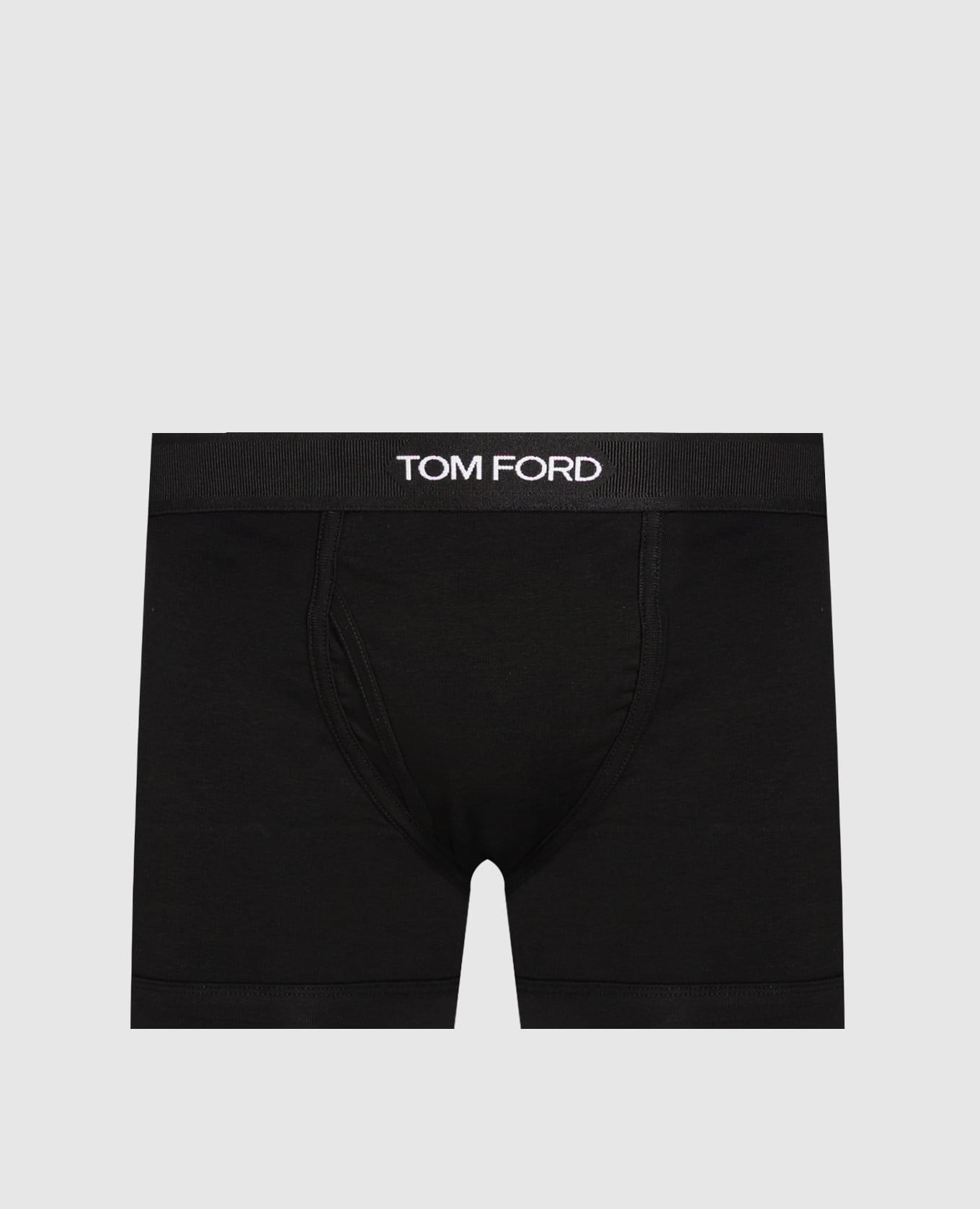 Black briefs with logo pattern