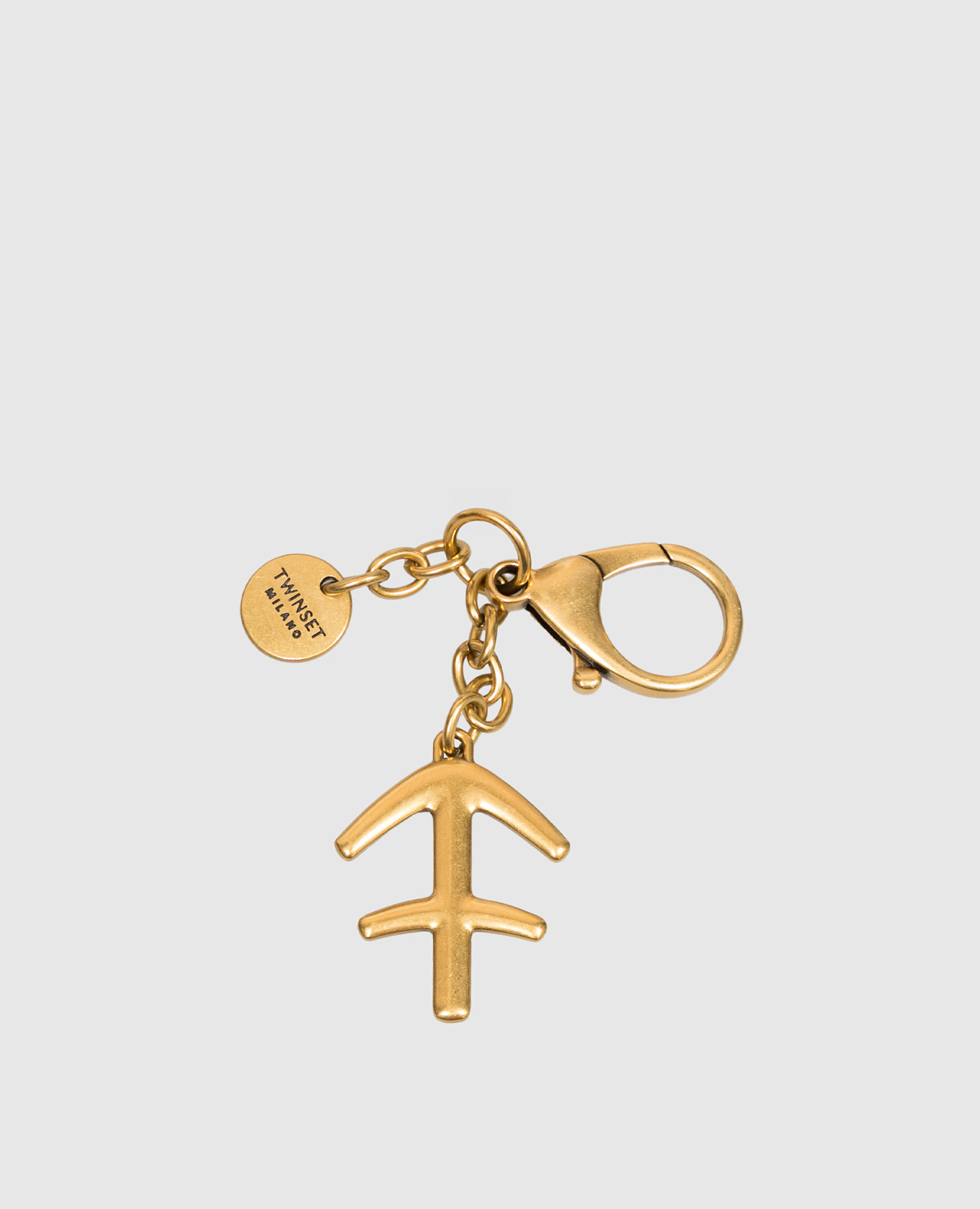 Sagittarius golden keychain