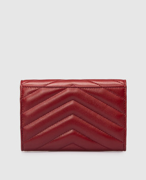 Saint Laurent Burgundy leather wallet CASSANDRE 863726AAEAX