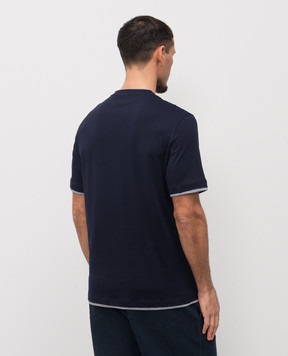 Brunello Cucinelli Blue T-shirt M0B137427