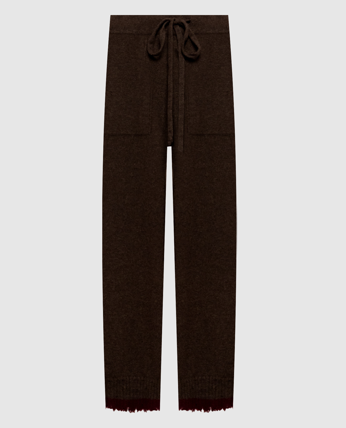 Brown cashmere pants