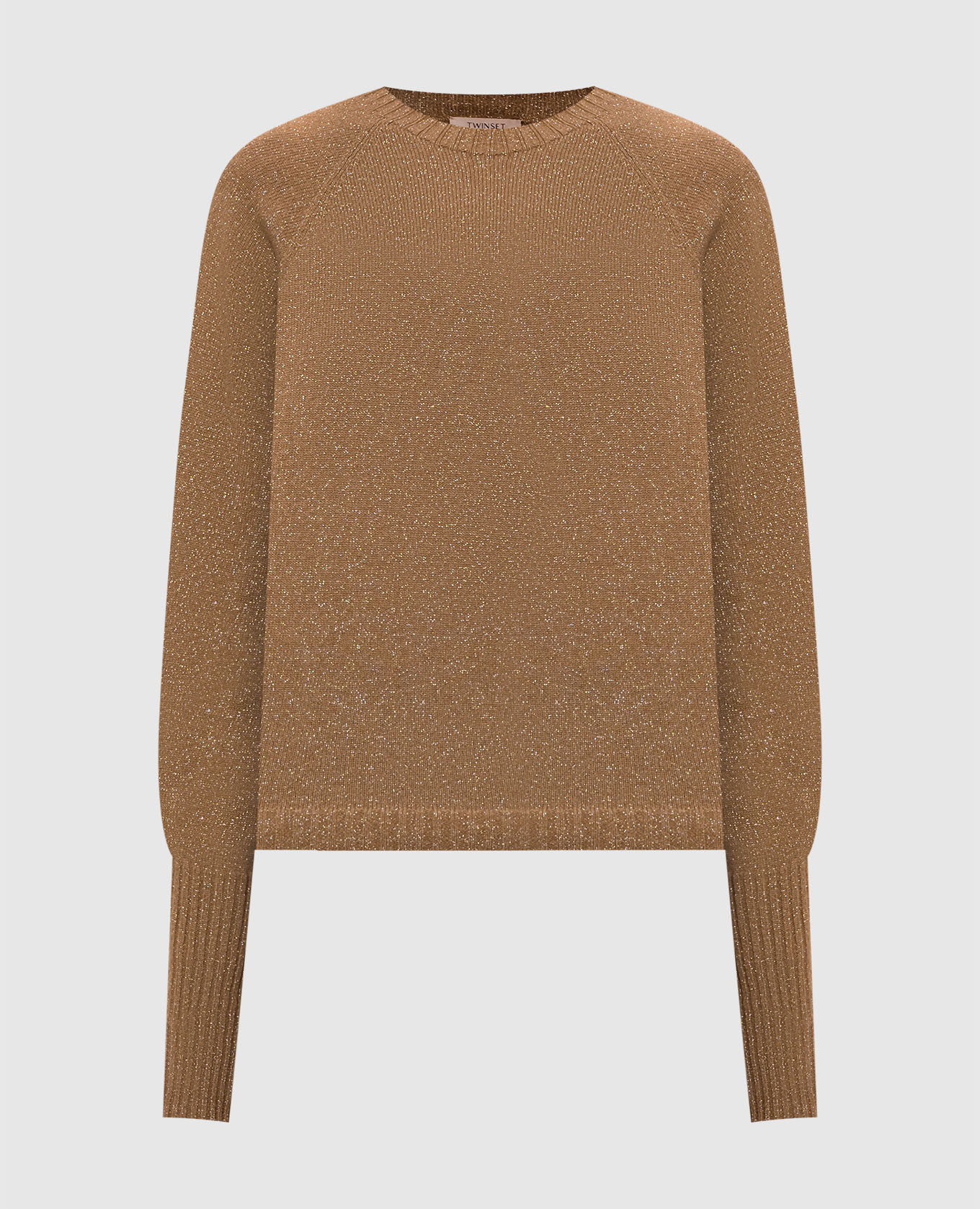 Brown wool and cashmere jumper