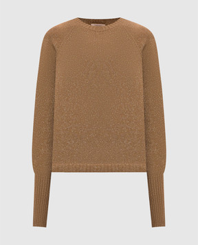 Twinset Brown wool and cashmere jumper 262TP3512