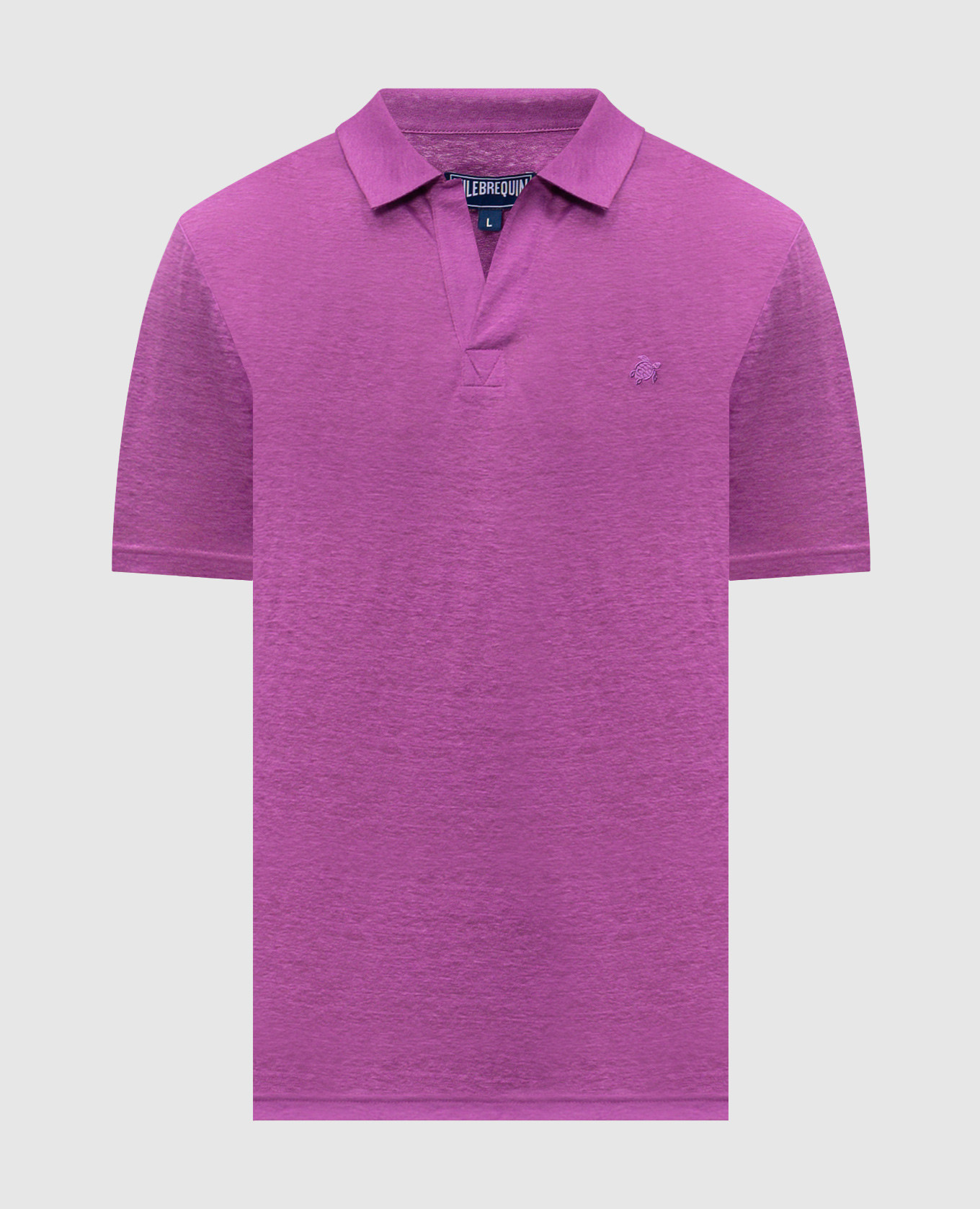 

Purple Pyramid linen polo shirt Vilebrequin, Violet