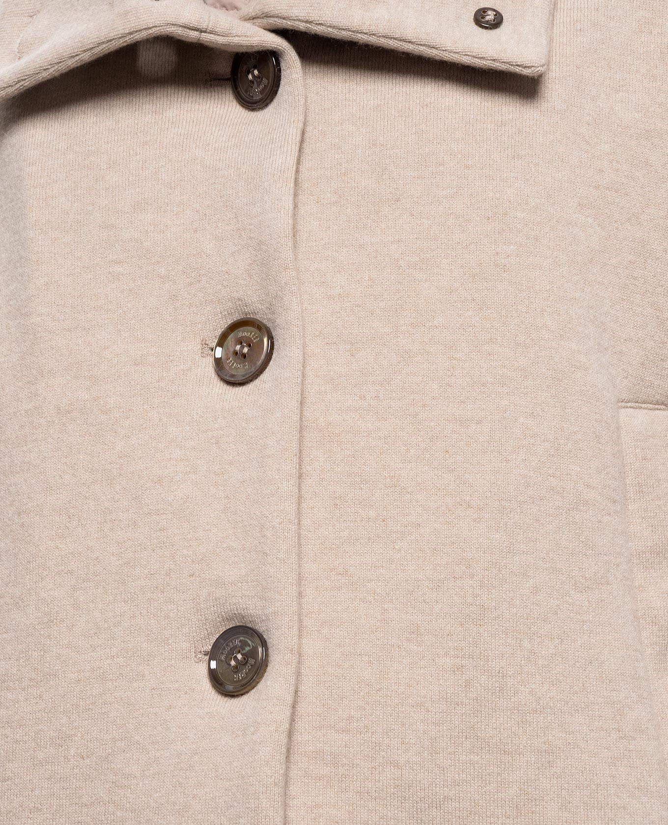 Beige HILSA wool and cashmere down jacket MooRER 5