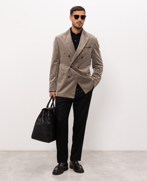 Brunello Cucinelli Brown corduroy jacket MY4997BBDH