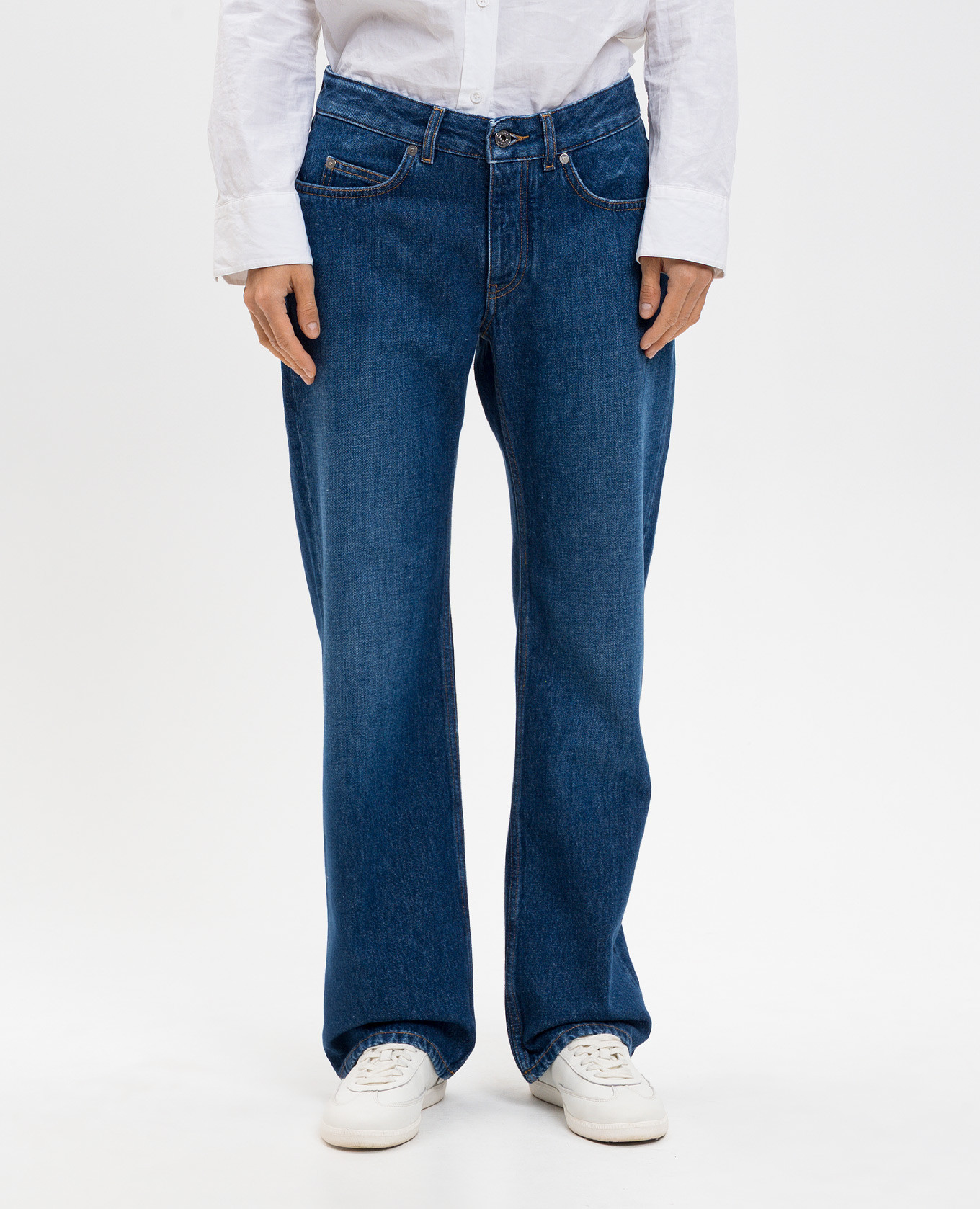 Blue jeans with logo patch Off-White 3