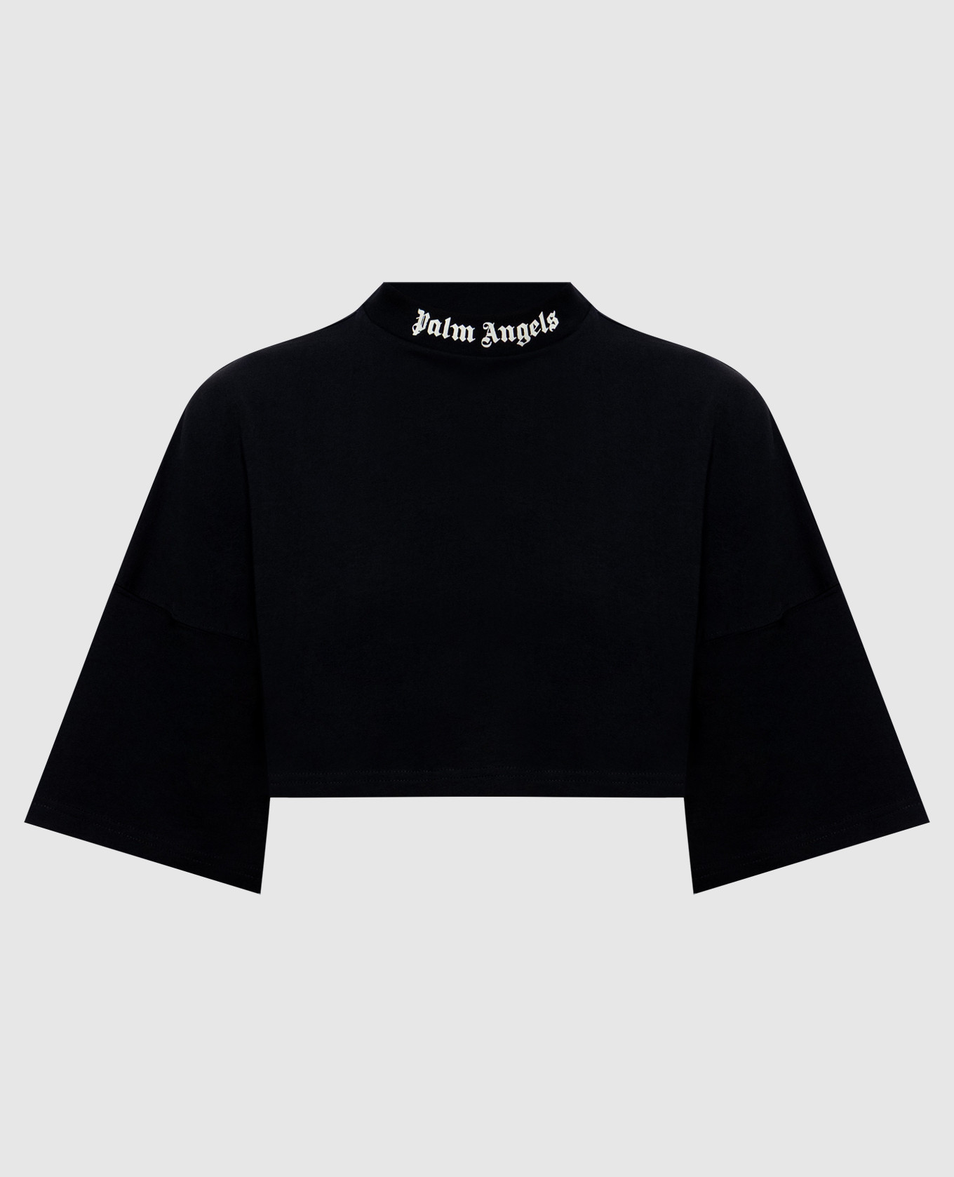 Black cropped T-shirt Palm Angels