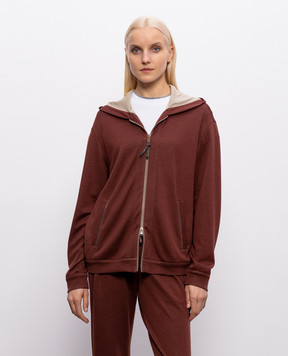 Brunello Cucinelli Brown sports jacket with silk MD828SB806