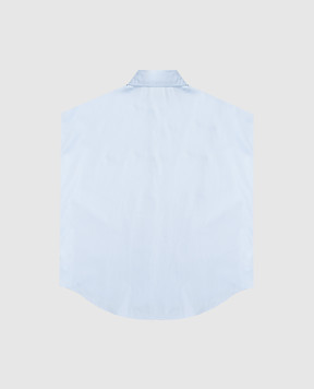 Dolce&Gabbana Children's blue shirt with monogram L56S34FU5Y4812+