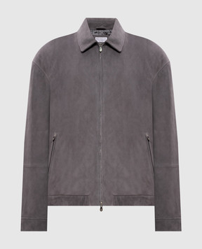 Brunello Cucinelli Gray suede jacket MPCAO2071