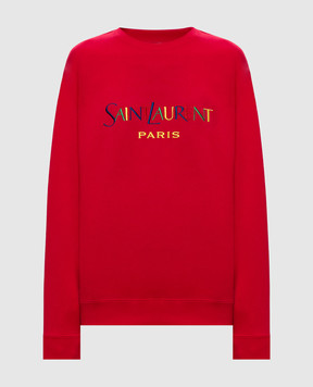 Saint Laurent Pink sweatshirt with logo embroidery 873600Y36ZO