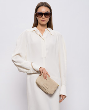 Gianni Chiarini Beige suede cross-body bag Nora BS10224CMPL