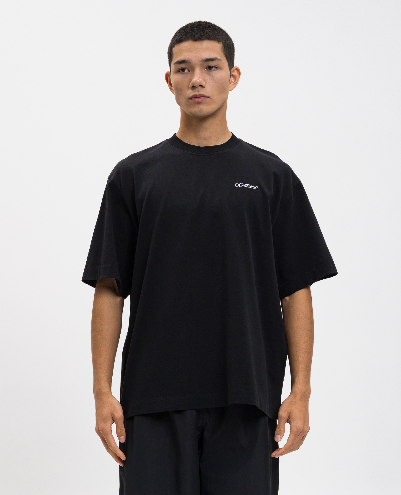 

Black T-shirt with logo print Off-White