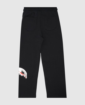 Sprayground Children's black printed sweatpants SPY1574GBLK
