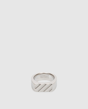 Off-White Silver ring OMOC07NC99MET001