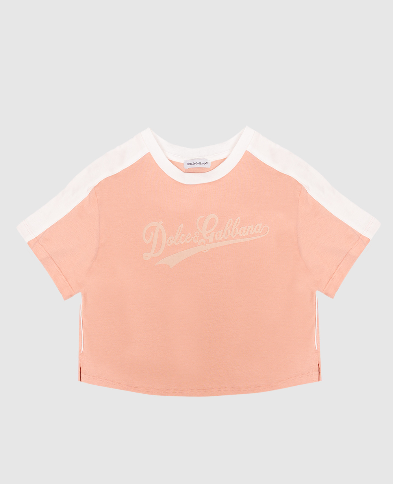 Children's pink T-shirt with logo