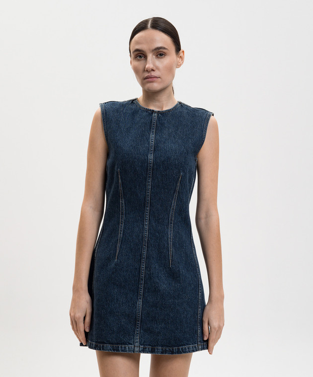 white christmas dresses Agolde Lara Corset Top in Blue main image 1