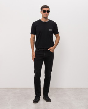 Dolce&Gabbana Black T-shirt with patch G8RA2ZG7Q2P