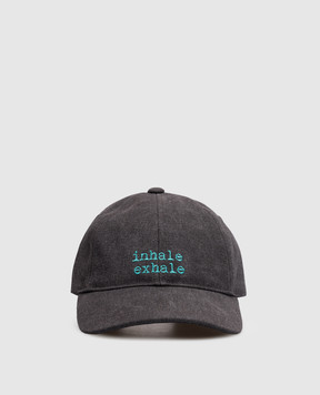Premiata Gray cap with embroidery ALISBALL
