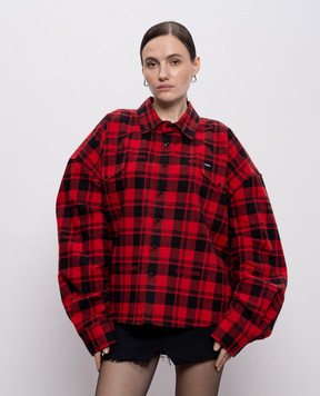 Vetements Red checkered shirt ME76FS557RB