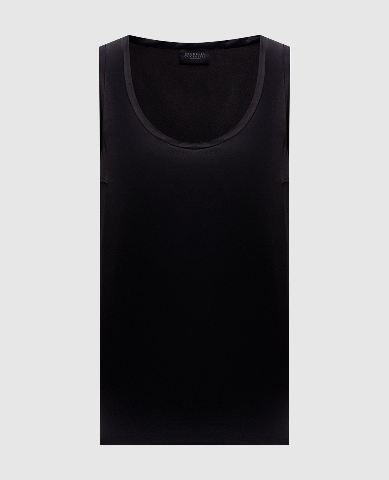 Black silk top