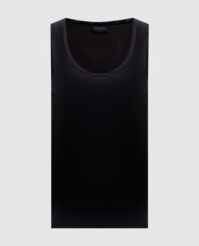 Brunello Cucinelli Black silk top MPC59E0600
