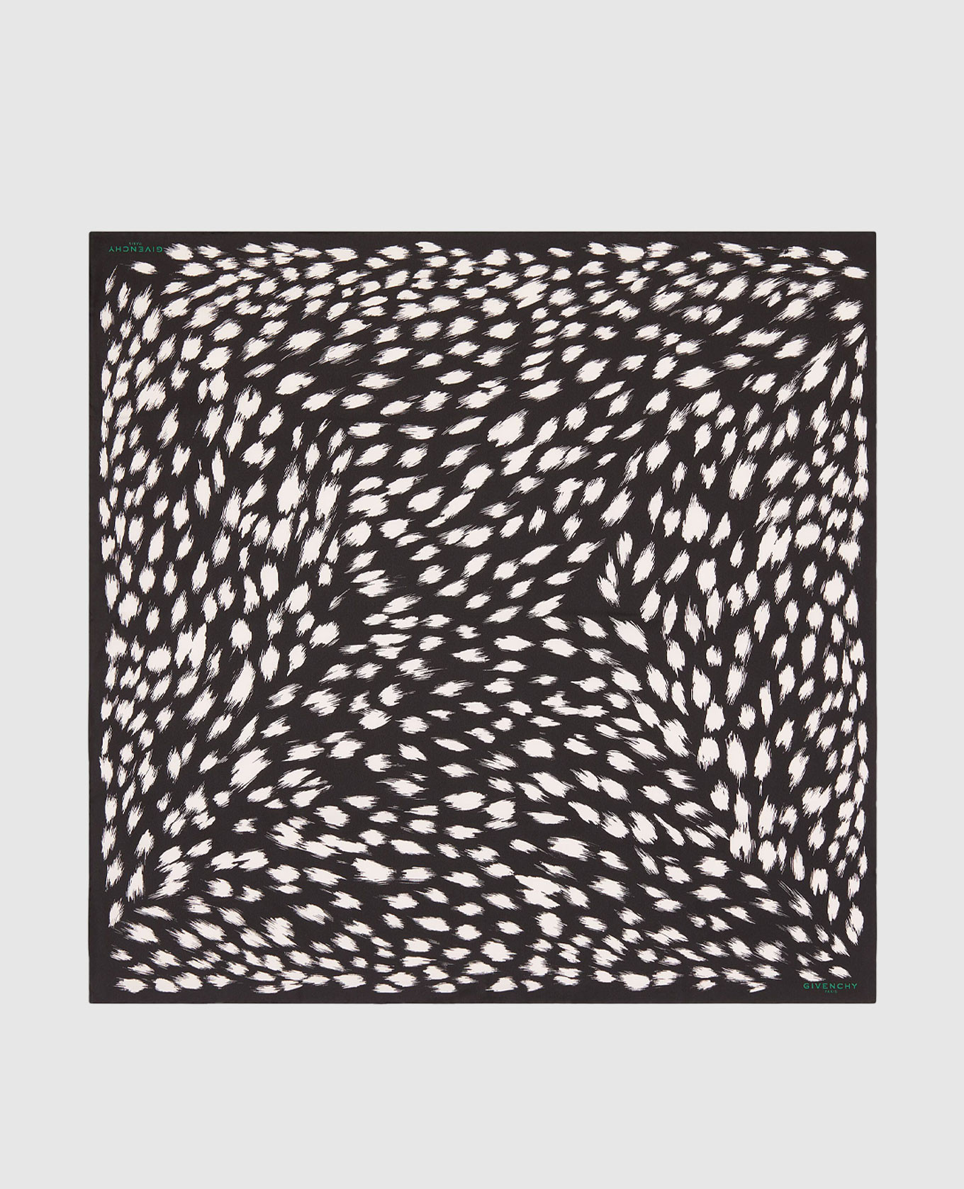 

Black silk scarf with animal print Givenchy