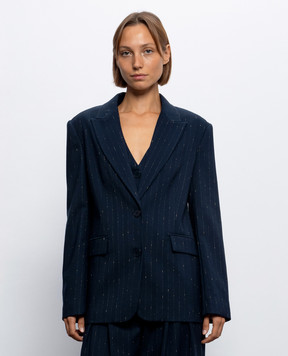 Twinset Blue striped jacket 262AP2364