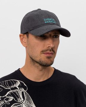 Premiata Gray cap with embroidery ALISBALL
