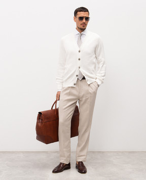 Brunello Cucinelli White cardigan M29400116
