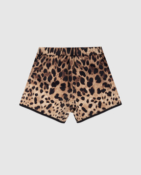 Dolce&Gabbana Children's brown printed shorts L5J845ONO11812+