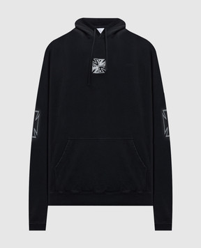 Vetements Black hoodie with print ME76HD161B