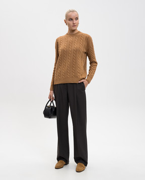 The Row Lido brown wool sweater 10069Y961