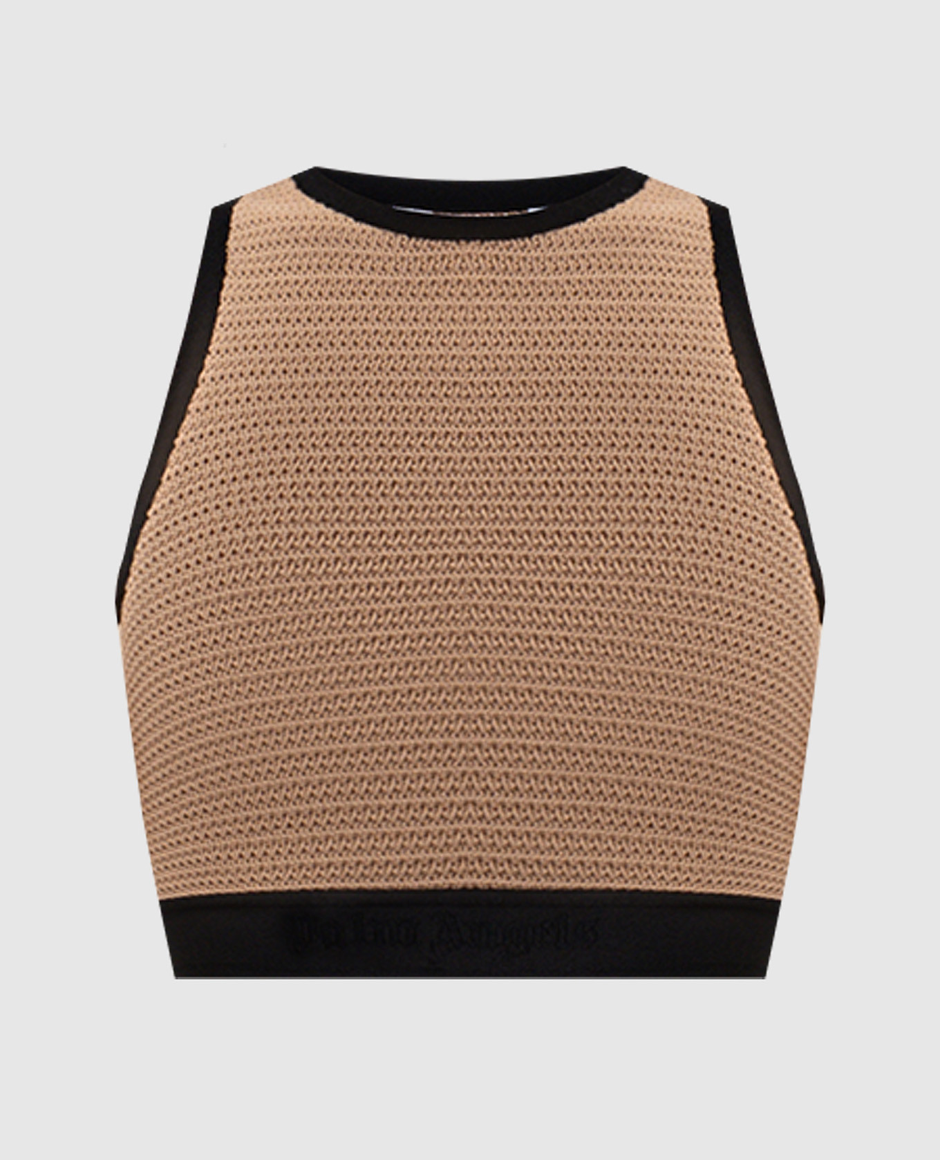 

Brown top with logo Palm Angels