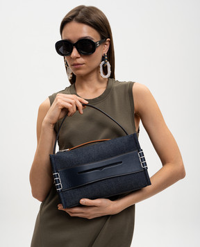 JW Anderson Blue denim bag Loafer HB0716FA0495