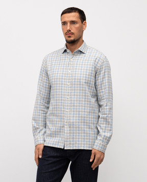 Cashmere&Whiskey Blue checkered shirt 42252091315